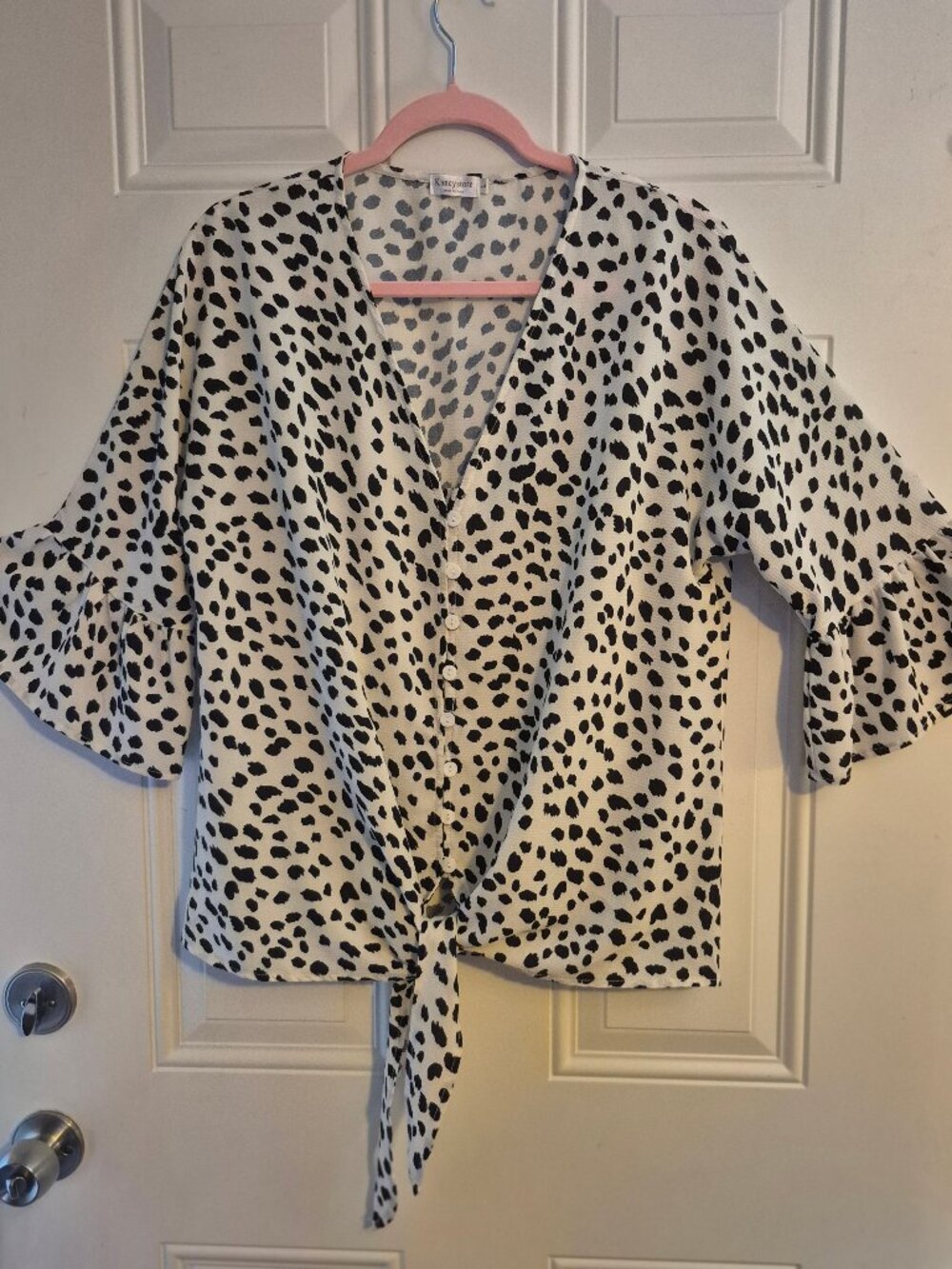 Leopard Print Top. Kancystore. size L
